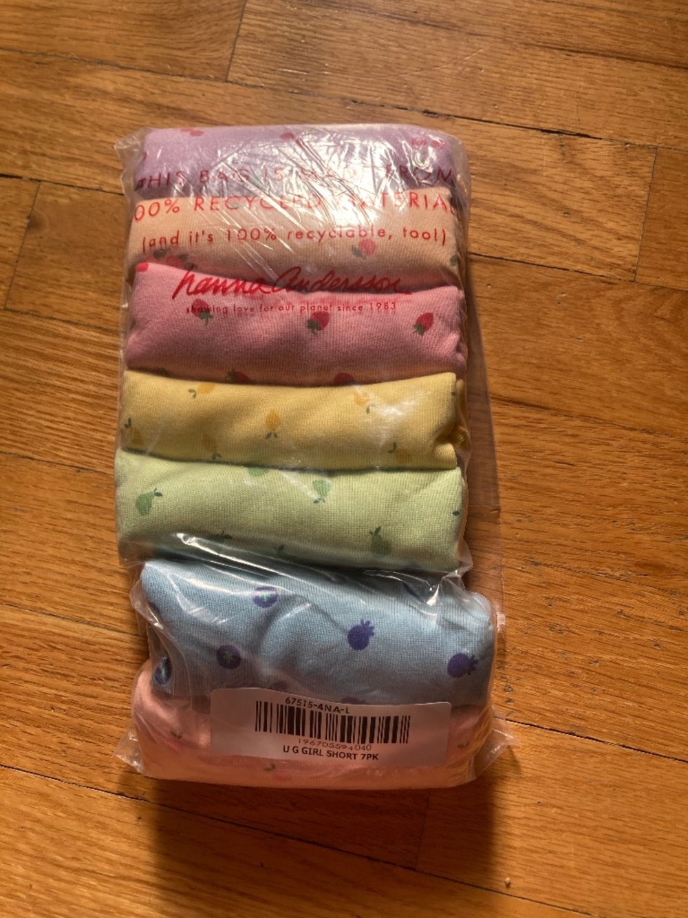 NWT GIrl's Hanna Andersson Short Underwear
